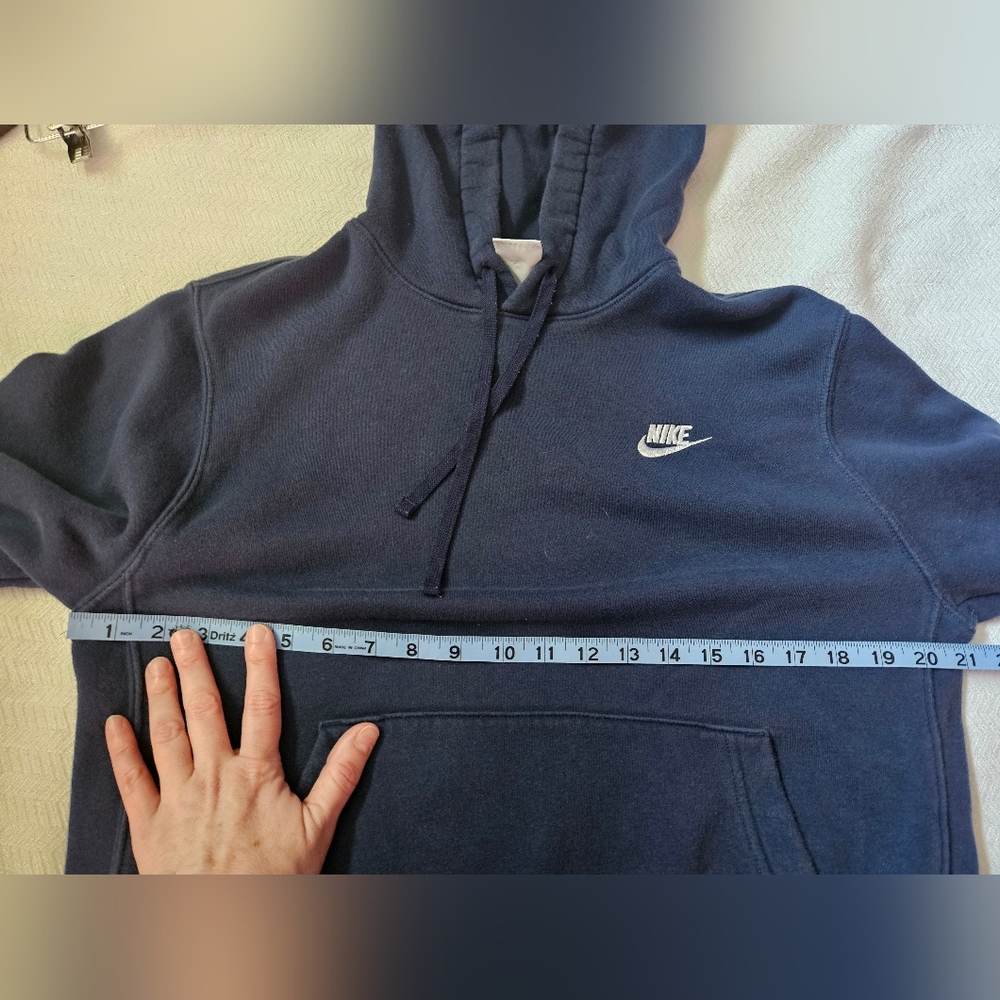 Nike Womens Hooded Sweatshirt Navy S - Picture 4 of 6